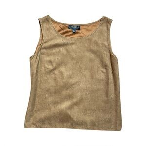 90s / Y2K Suede Top Sz 8